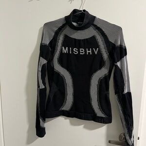 MISBHV Black and White Long Sleeve Top